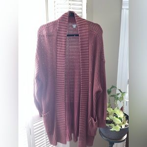 Aerie burgundy red cardigan. Size medium.